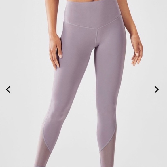 Fabletics Lavender  Mesh Leggings - Picture 6 of 8